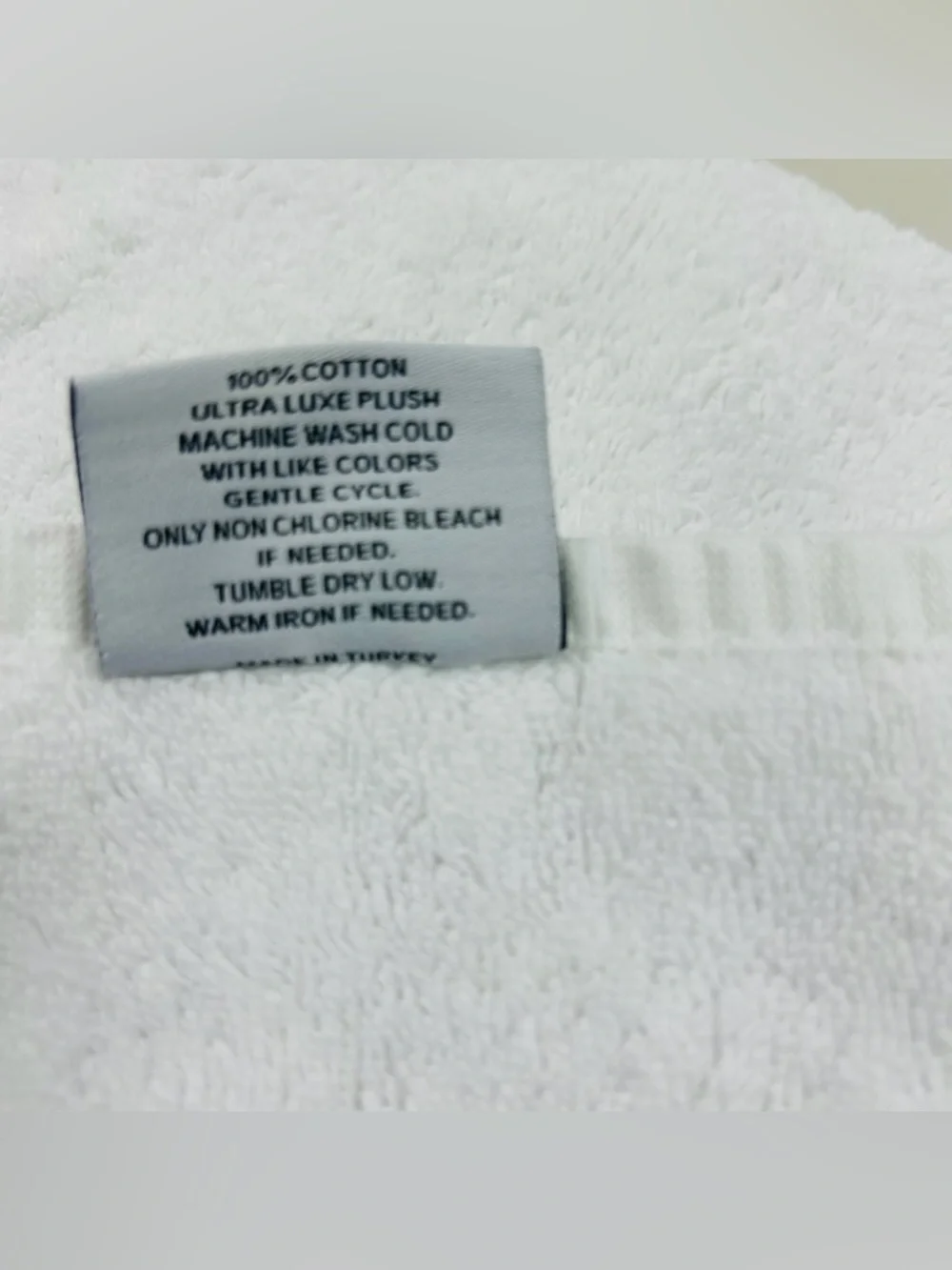 QUINCE Turkish Ultra Plush Bath Towel White 7279